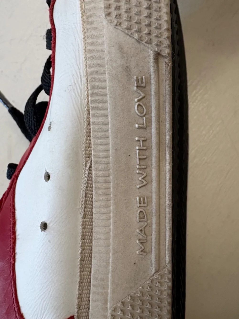 GOLDEN GOOSE May Sneakers Red White Black Size 35 -US sz 5 - Picture 9 of 13